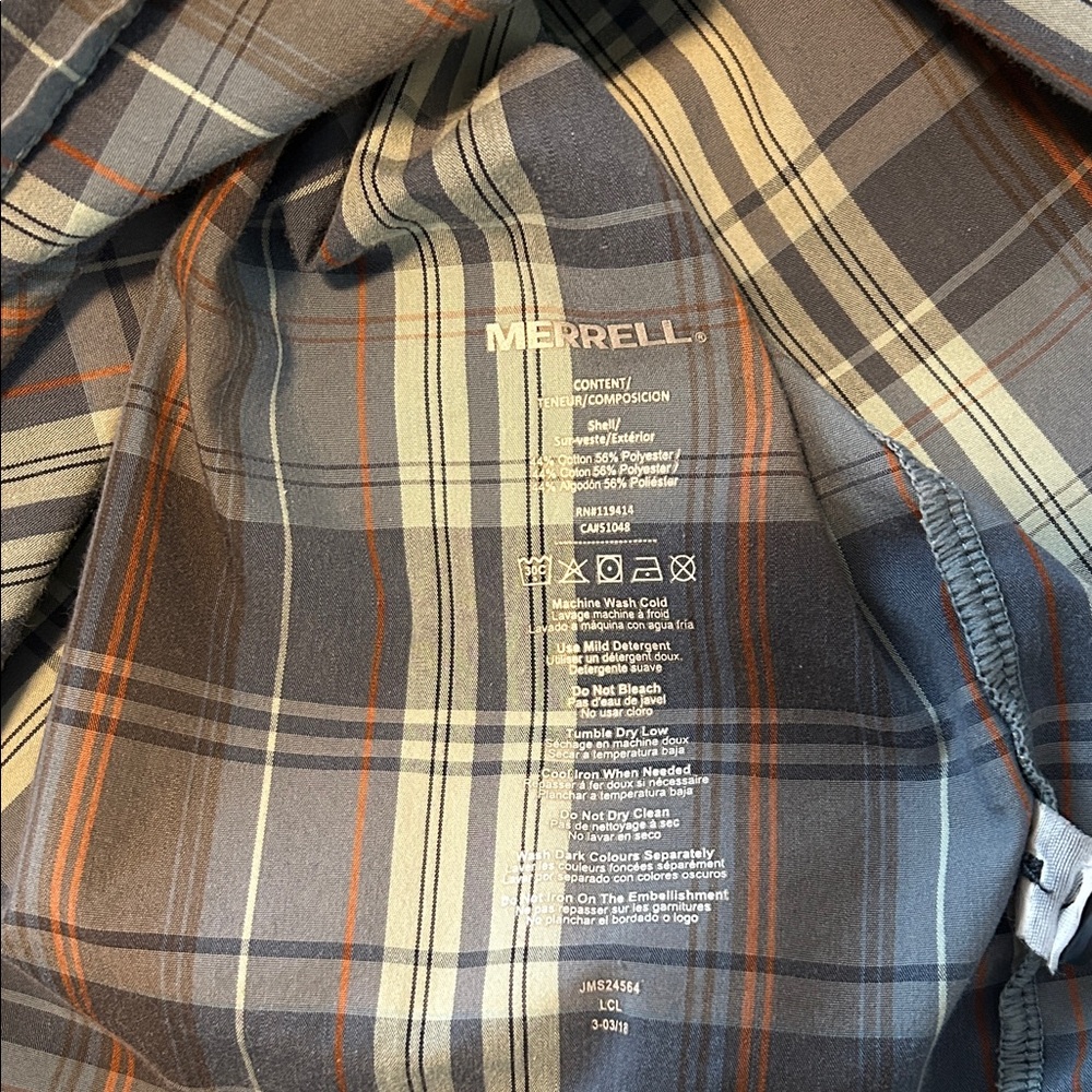 Merrell, Men's Button-Up Shirt, Large - Picture 5 of 5